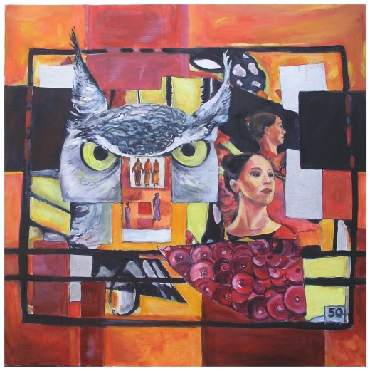 &Ouml;l auf Leinwand / H 100cm x B 100cm / 2011