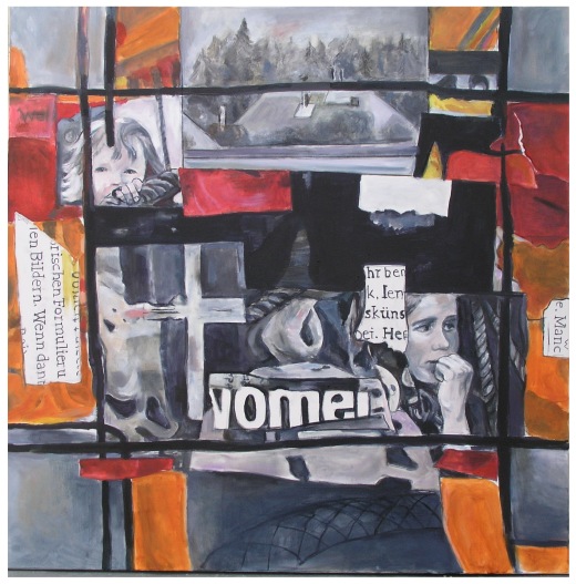 &Ouml;l auf Leinwand / H 100cm x B 100cm / 2011