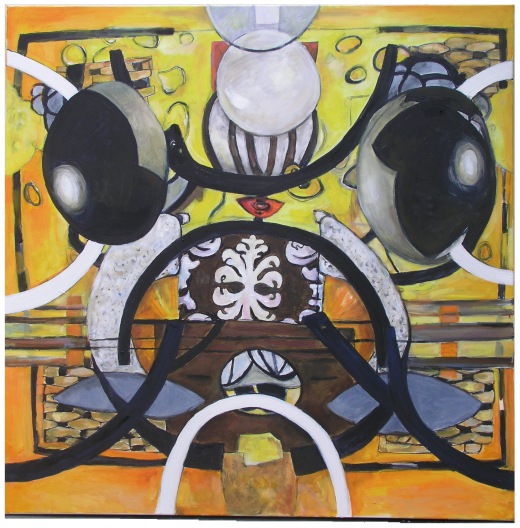 &Ouml;l auf Leinwand / H 100cm x B 100cm / 2011