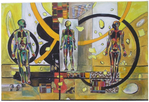&Ouml;l auf Leinwand / H 80cm x B 120cm / 2011