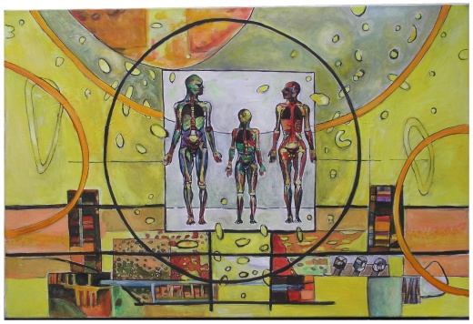 &Ouml;l auf Leinwand / H 80cm x B 120cm / 2011