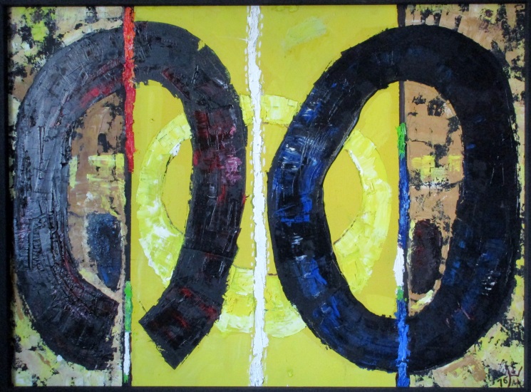 &Ouml;l auf Hartfaserplatte / H 89cm x B 119cm / 2016