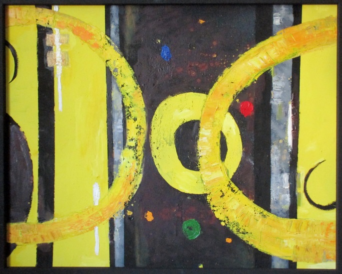 &Ouml;l auf Leinwand / H 80cm x B 100cm / 2017