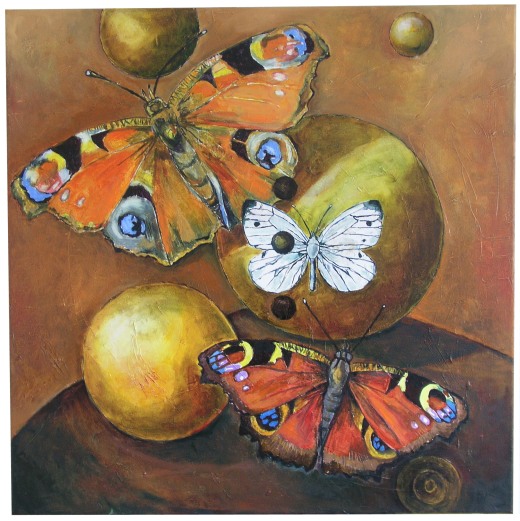 &Ouml;l auf Leinwand / H 90cm x B 90cm / 2009